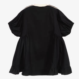 Fendi-Черное платье с принтом FF для девочек | Childrensalon Outlet