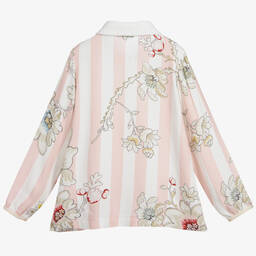 Fendi-Girls Floral Collar Blouse | Childrensalon Outlet