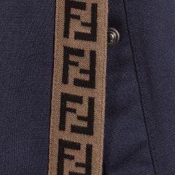 Fendi-Girls Navy Blue Trousers | Childrensalon Outlet