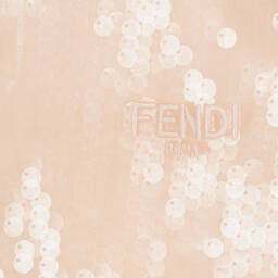 Fendi-Girls Pink Organza & Sequin Dress | Childrensalon Outlet