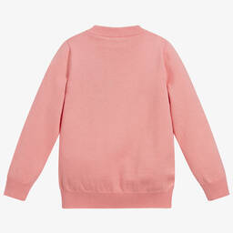 Fendi-Girls Pink Sweater | Childrensalon Outlet