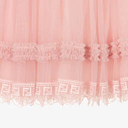 Fendi-Girls Pink Tulle Skirt | Childrensalon Outlet
