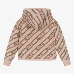 Fendi-Розовая вязаная худи для девочек | Childrensalon Outlet