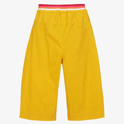 Fendi-Желтые широкие брюки для девочек | Childrensalon Outlet