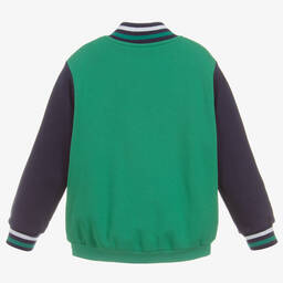 Fendi Специальный выпуск-Green FF Logo Bomber Jacket | Childrensalon Outlet