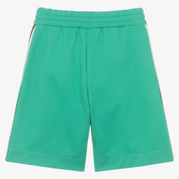 Fendi-Green FF Logo Shorts | Childrensalon Outlet