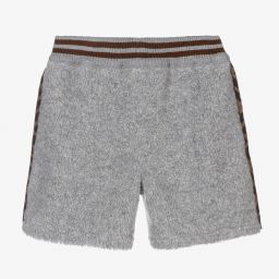 Fendi-Серые шорты из шерстяного букле | Childrensalon Outlet