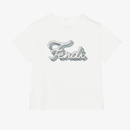 Fendi - Baby Girls Pink Cotton T-Shirt | Childrensalon Outlet