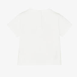 Fendi-Кремовая хлопковая футболка для малышей | Childrensalon Outlet