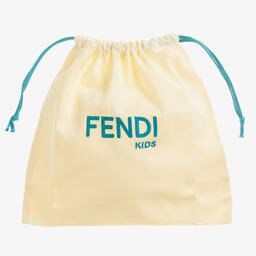 Fendi-Высокие кремовые кроссовки из искусственной кожи | Childrensalon Outlet
