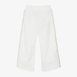 Fendi-Ivory FF Logo Popper Trousers | Childrensalon Outlet