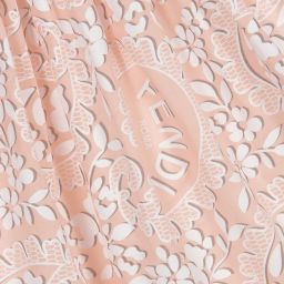 Fendi-Розовое хлопковое платье | Childrensalon Outlet