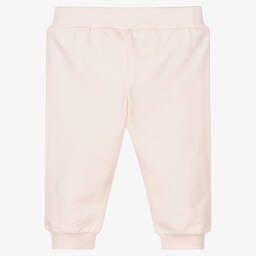Fendi-Pink Cotton Logo Baby Trousers | Childrensalon Outlet