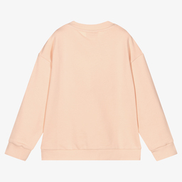 Fendi-Pink Cotton Logo Sweatshirt | Childrensalon Outlet