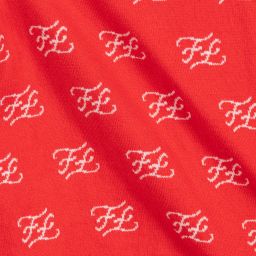 Fendi-Red Cotton & Cashmere Sweater | Childrensalon Outlet