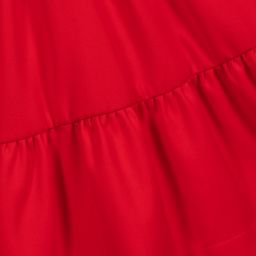 Fendi-Red Wool FF Logo Dress  | Childrensalon Outlet