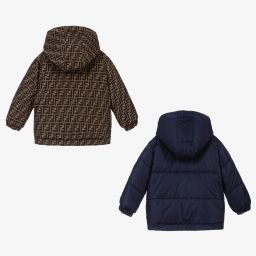 Fendi-Reversible Down Padded Jacket | Childrensalon Outlet