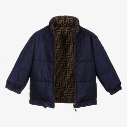 Fendi-Reversible Down Padded Jacket | Childrensalon Outlet