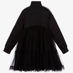 Fendi-Черное платье с логотипом FF для подростков | Childrensalon Outlet