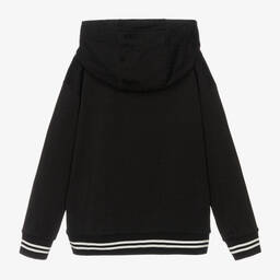 فندي-توب هودي بسحّاب تينز جاكارد لون أسود | Childrensalon Outlet