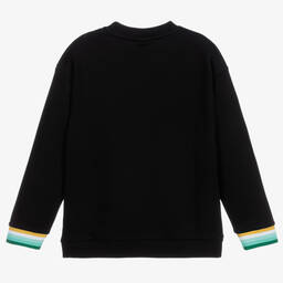 فندي-سويتشيرت تينز قطن لون أسود | Childrensalon Outlet