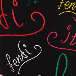 Fendi-Черная футболка для подростков | Childrensalon Outlet
