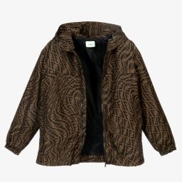 Fendi-Teen FF Logo Back Pack Jacket | Childrensalon Outlet