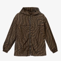 Fendi-Teen FF Logo Back Pack Jacket | Childrensalon Outlet