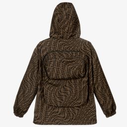 Fendi-Teen FF Logo Back Pack Jacket | Childrensalon Outlet