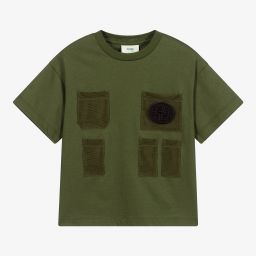Fendi-Teen Fisheye Logo T-Shirt | Childrensalon Outlet