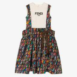 Fendi-Teen Girls FF Logo Dress  | Childrensalon Outlet