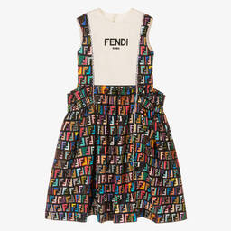 Fendi-Teen Girls FF Logo Dress  | Childrensalon Outlet