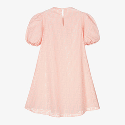 فندي-فستان تينز بناتي قطن لون زهري | Childrensalon Outlet