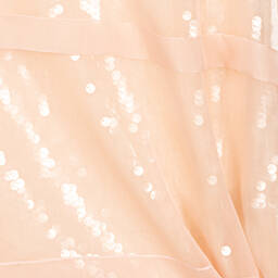 Fendi-Розовое платье из органзы с пайетками | Childrensalon Outlet