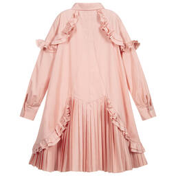 Fendi-Teen Pink Logo Shirt Dress | Childrensalon Outlet