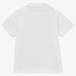 Fendi-Белая рубашка поло из хлопка для малышей | Childrensalon Outlet