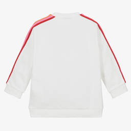 Fendi-Белая толстовка из хлопка с логотипом | Childrensalon Outlet