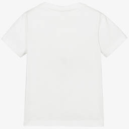 Fendi-Белая хлопковая футболка | Childrensalon Outlet