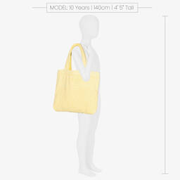 فندي-Yellow FF Logo Fold-Up Towel (146cm) | Childrensalon Outlet