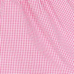 Fina Ejerique-Baby Girls Pink Cotton Gingham Dress | Childrensalon Outlet
