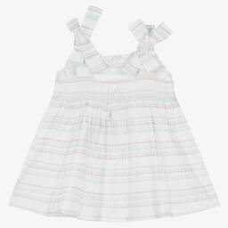 Fina Ejerique-Baby Girls White Cotton Dress | Childrensalon Outlet
