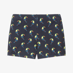 Fina Ejerique-Boys Navy Blue Toucan Swim Shorts | Childrensalon Outlet