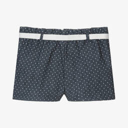 Fina Ejerique-Girls Blue & White Polka Dot Shorts | Childrensalon Outlet