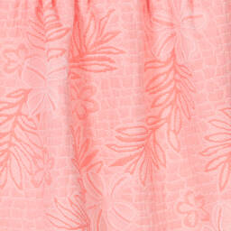 Fina Ejerique-Girls Pink Floral Jacquard Dress  | Childrensalon Outlet