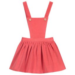 Fina Ejerique-Girls Red Corduroy Dress | Childrensalon Outlet
