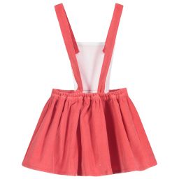 Fina Ejerique-Girls Red Corduroy Dress | Childrensalon Outlet