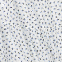Fina Ejerique-Girls White & Blue Floral Dress | Childrensalon Outlet