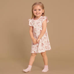 فلاور فيريز باي تشلدرن صالون-قميص نوم قطن لون زهري للبنات | Childrensalon Outlet