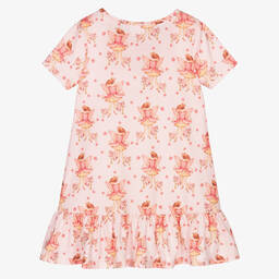 Flower Fairies™ by Childrensalon-Girls Pink Jersey Nightdress | Childrensalon Outlet