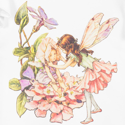 Flower Fairies™ by Childrensalon-Белый хлопковый топ с оборками для девочек | Childrensalon Outlet